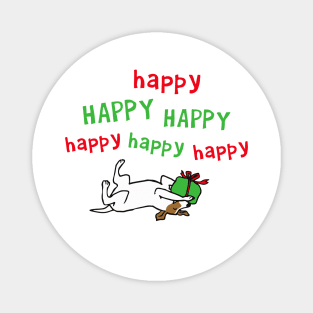 Jack Russell Terrier Happy Christmas Cute Dog Magnet